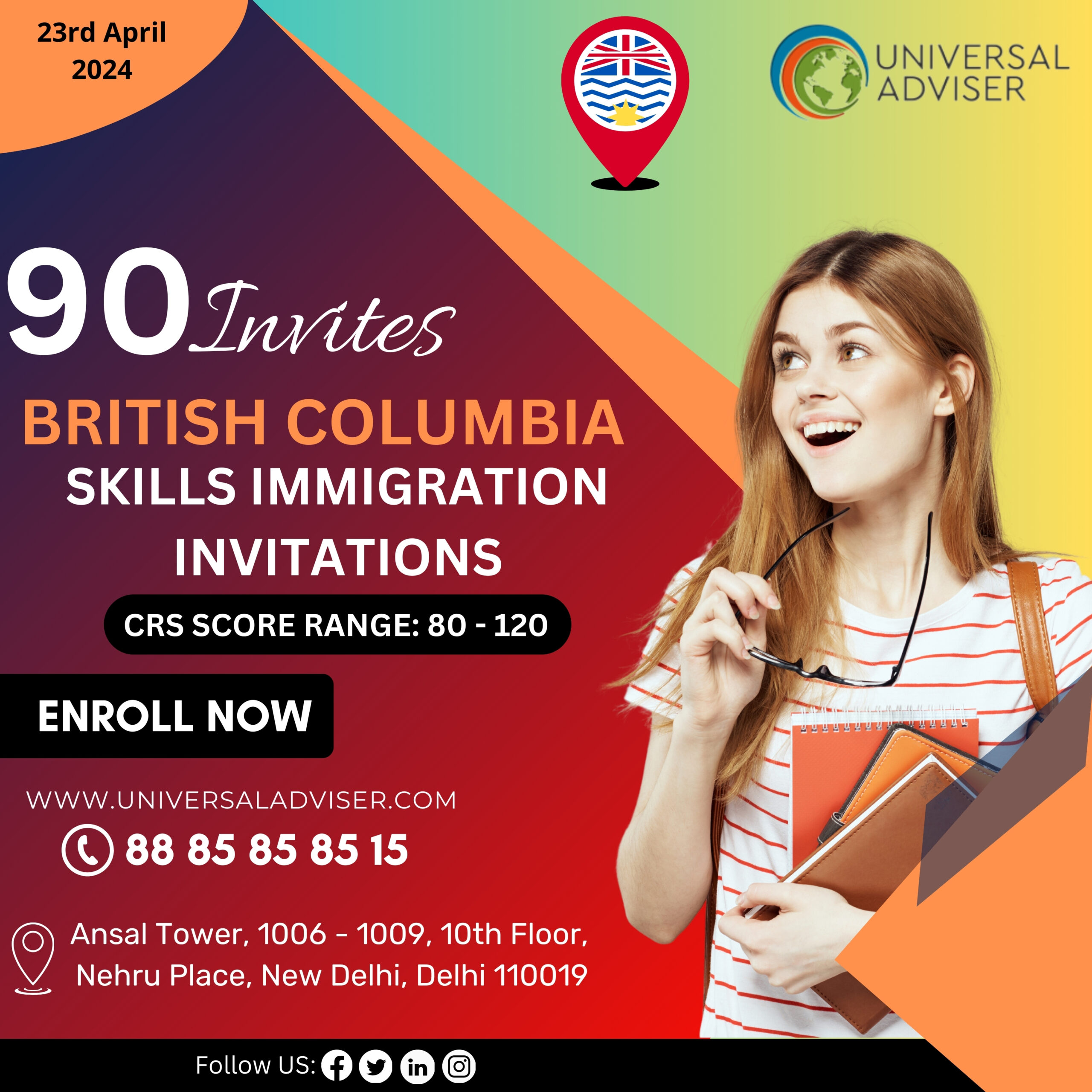 British Columbia Issues 90 Invitations in Latest PNP Draw
