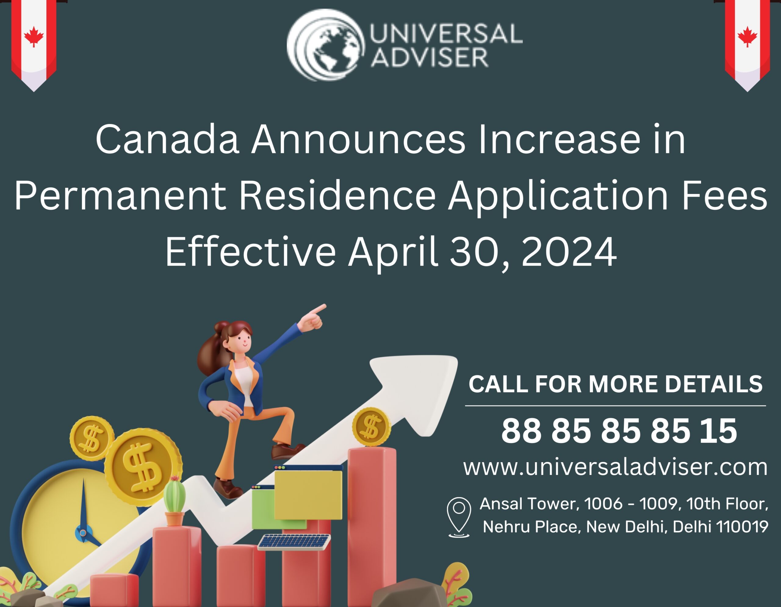 Canada Announces Increase in Permanent Residence Application Fees Effective April 30, 2024