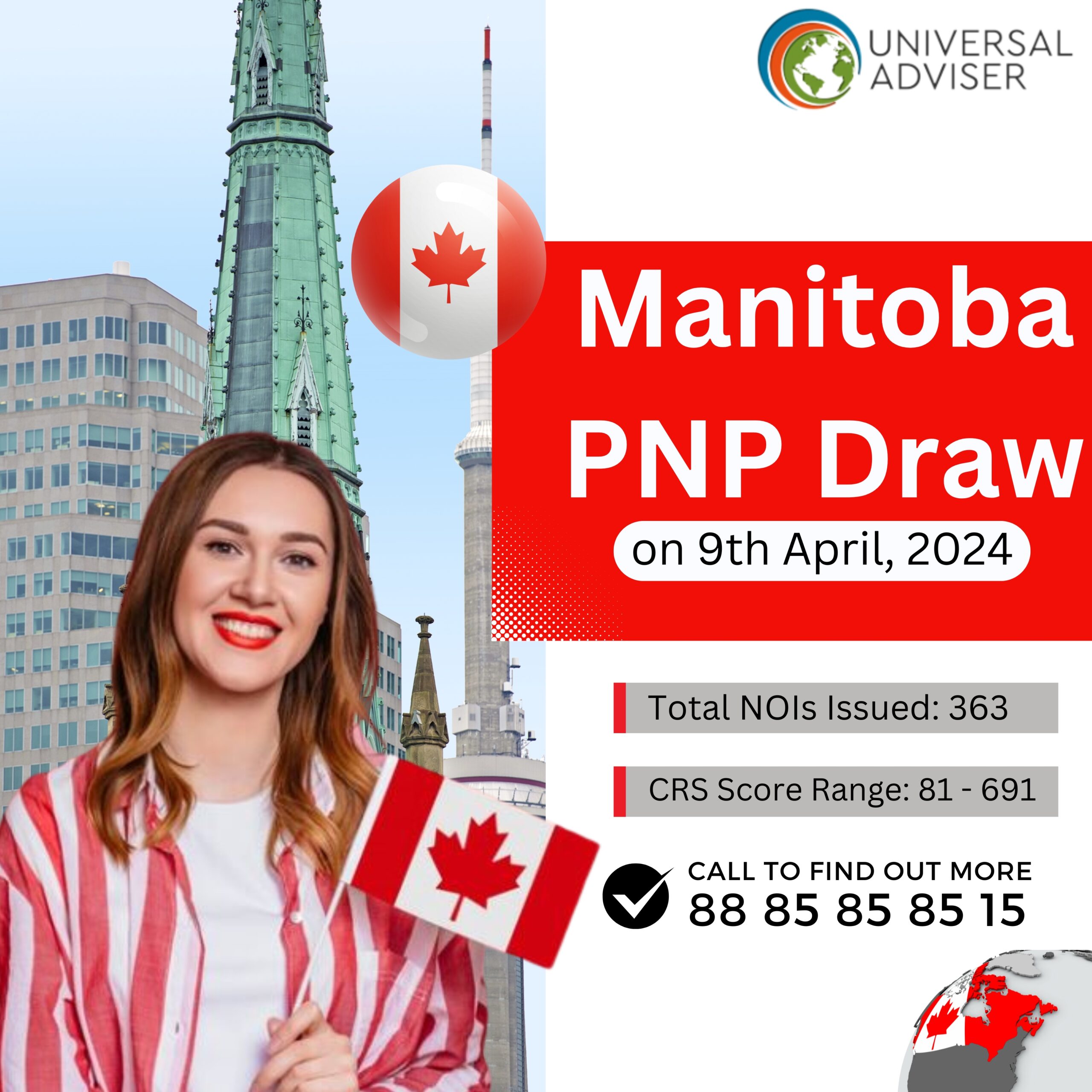 Manitoba Issues 363 Invitations in First PNP Draw of April