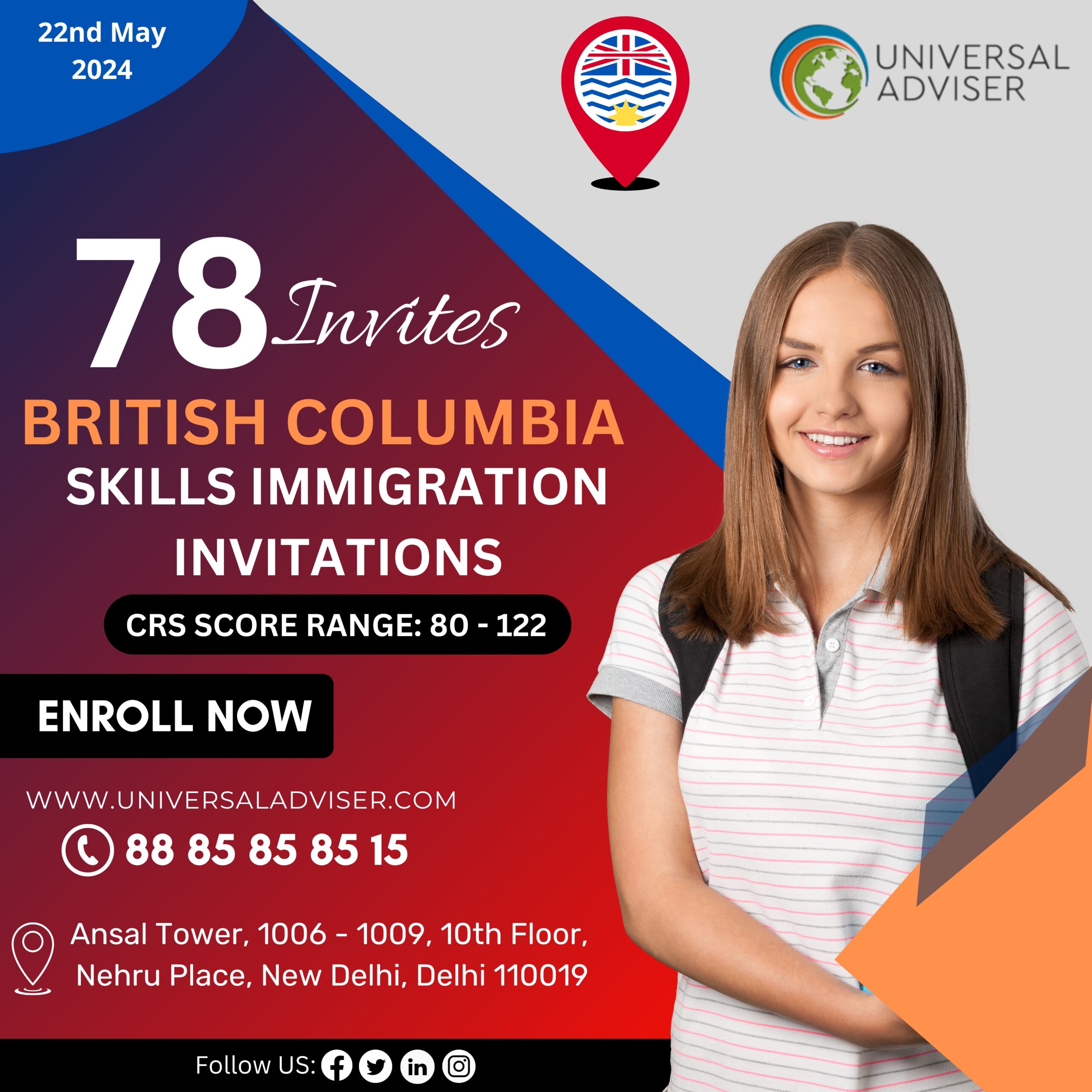 British Columbia Conducts Latest PNP Draw, Issues 78 Invitations for Canadian PR