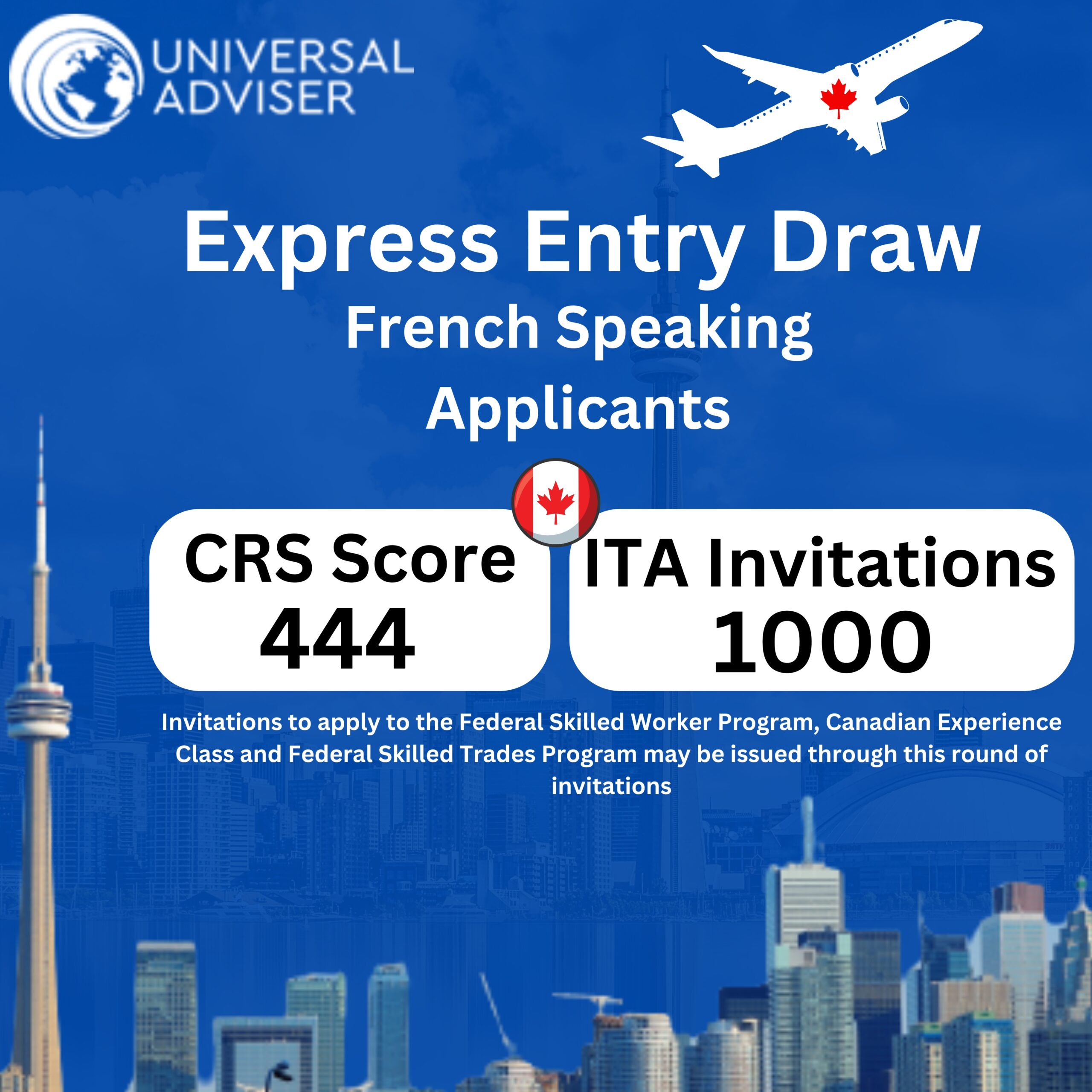 1000 Candidates Invited In Today's Express Entry Draw