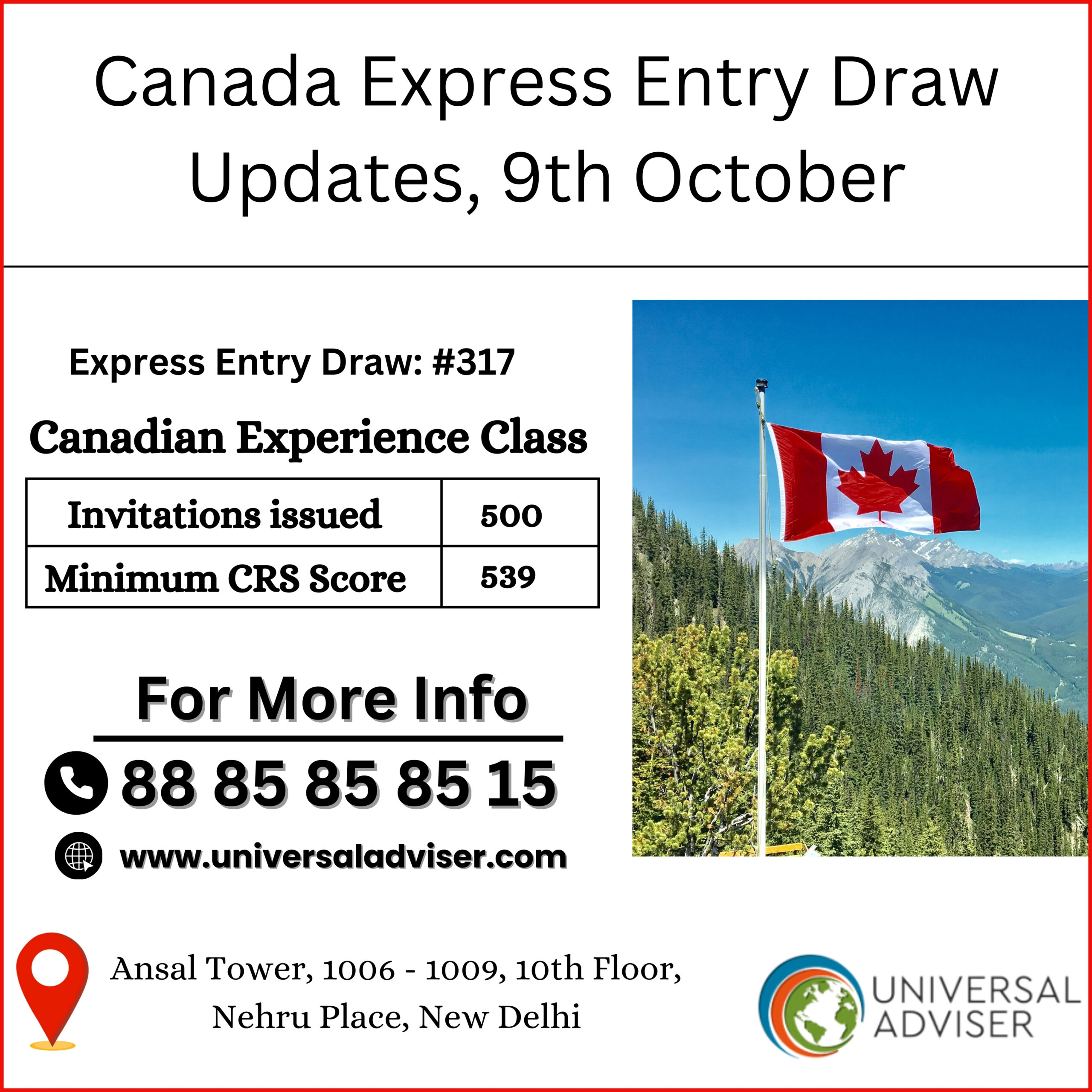 IRCC Issues 500 ITAs in Latest Express Entry Draw for CEC Candidates with CRS 539